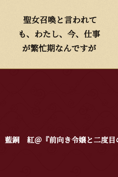 "Even though you call it a Holy Maiden Summons, I'm in the middle of a busy season at work right now."
