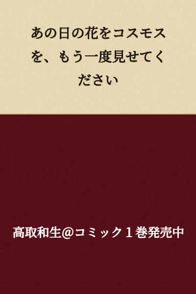 Please show me the cosmos flowers from that day once more.